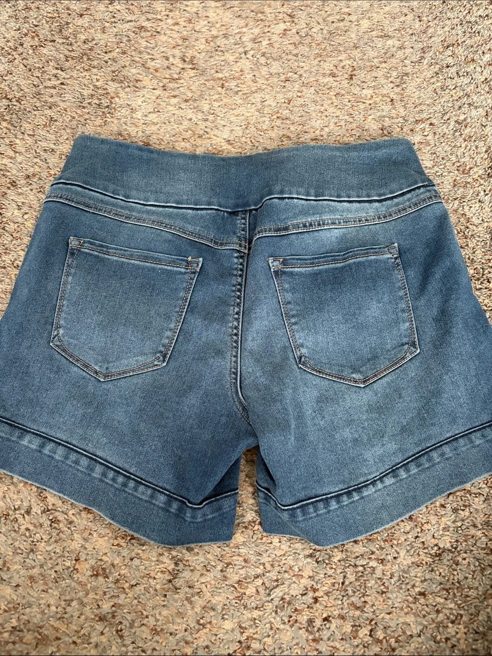 Women's Stretch Denim Shorts in Blue